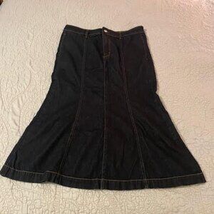 Loft Dark Denim maxi skirt Size 12